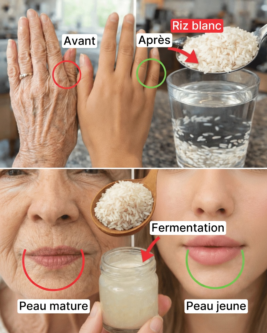 Effacez les rides du jour au lendemain avec de l’eau de riz : révélez instantanément une peau 20 ans plus jeune !