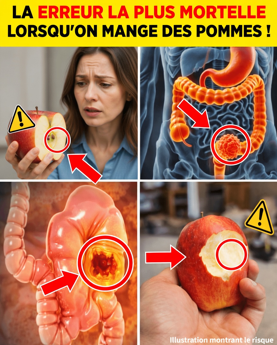 ALERTE ! Vous commettez ces 9 erreurs en mangeant des pommes qui pourraient nuire à votre santé !