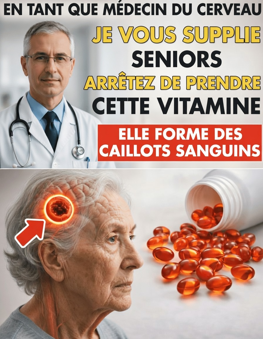 En tant que neurologue, je suis choqué : cette vitamine pourrait augmenter du jour au lendemain le risque d’AVC chez les seniors