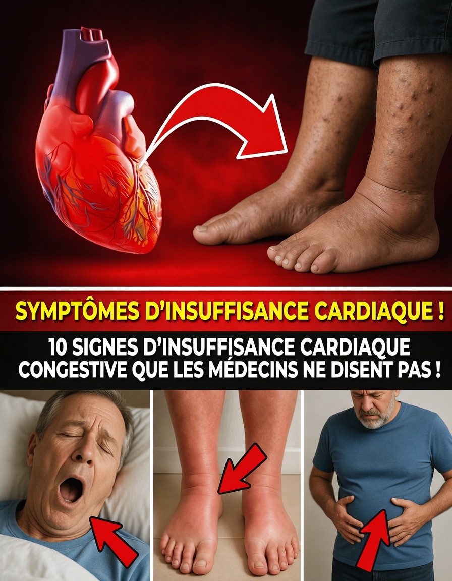 12 symptômes importants de l’insuffisance cardiaque congestive qui peuvent apparaître dans vos jambes et vos pieds
