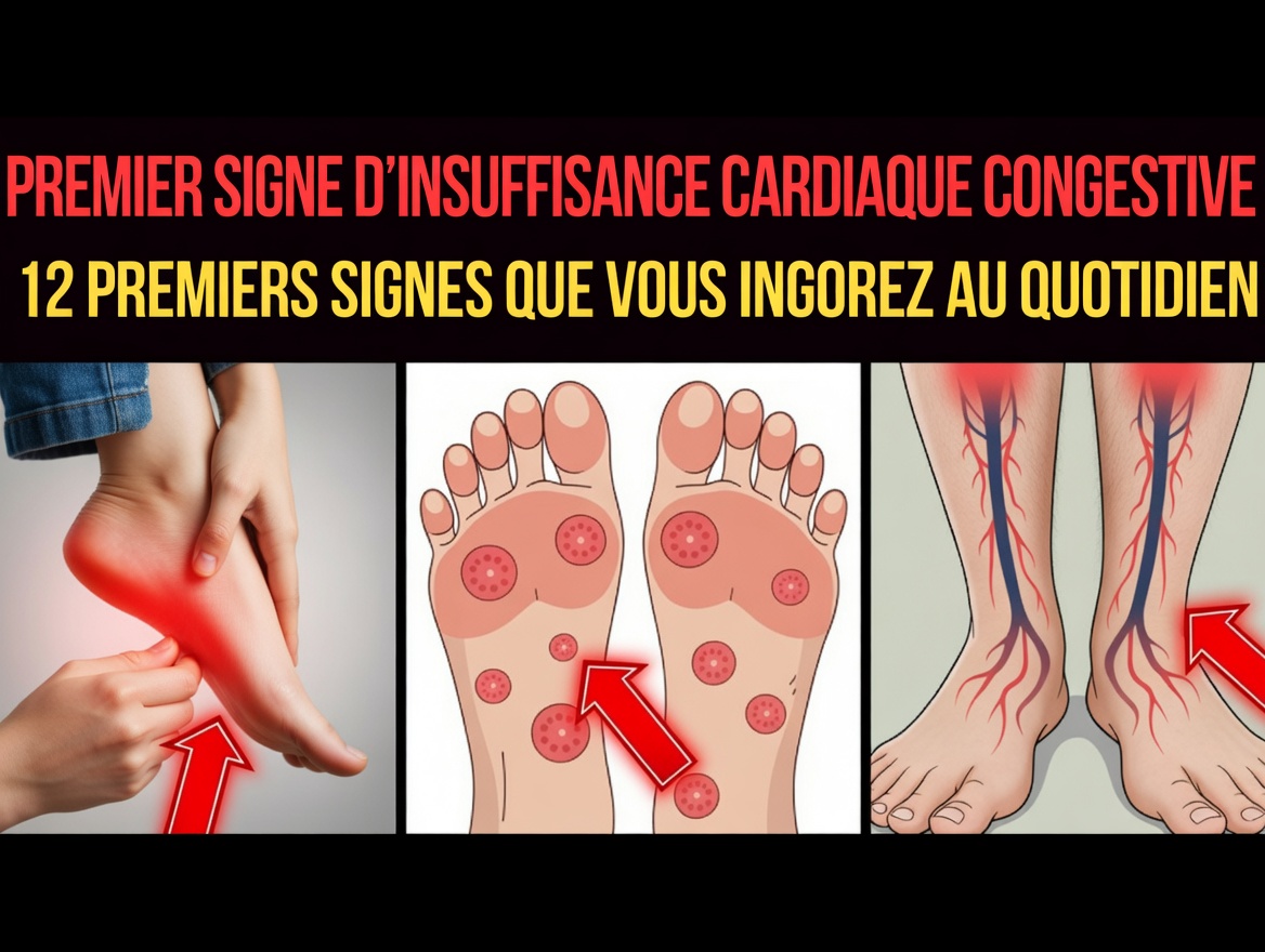 12 symptômes importants de l’insuffisance cardiaque congestive qui peuvent apparaître dans vos jambes et vos pieds