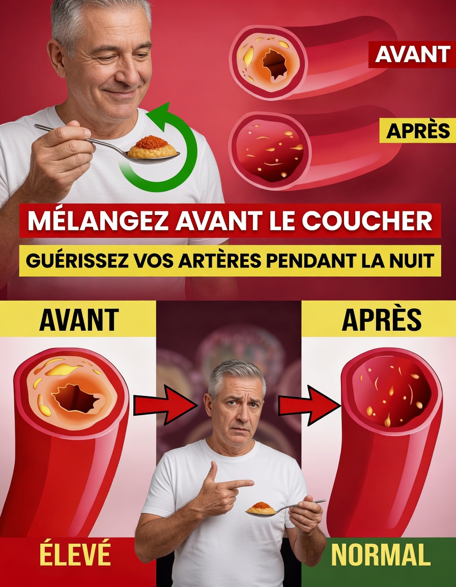 Mélangez ces 3 ingrédients courants de la cuisine avant de vous coucher pour favoriser une circulation artérielle saine pendant votre sommeil