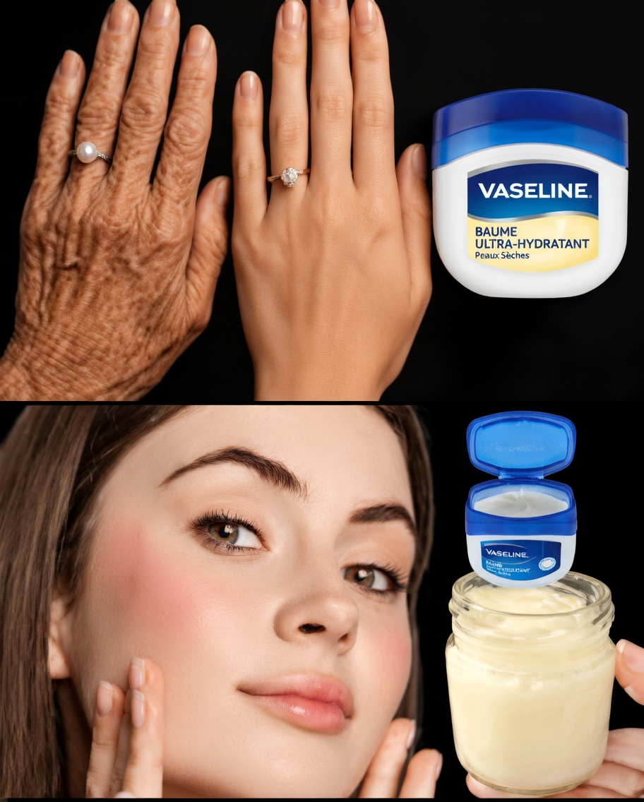 10 façons astucieuses pour les femmes de plus de 40 ans d’utiliser la vaseline contre les rides pour favoriser une peau plus lisse et mieux hydratée (Vous l’appliquez mal !)