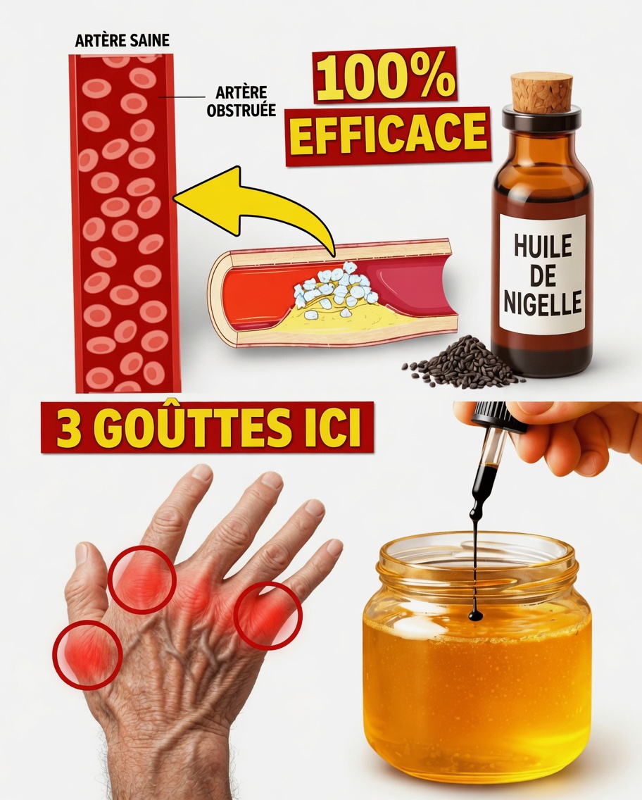 Les médecins à l’ancienne en jurent : seulement 3 gouttes d’huile de nigelle dans du miel corrigent 13 problèmes que vous pensiez permanents