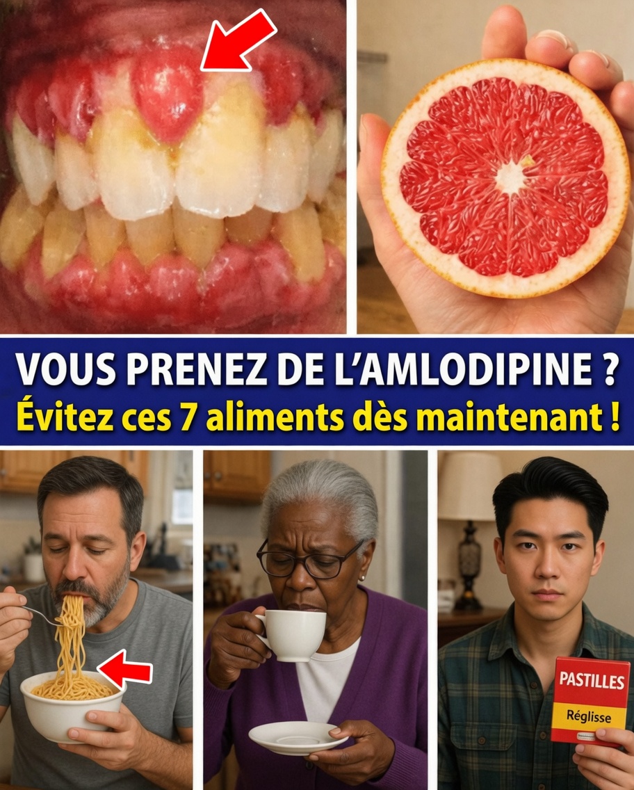7 aliments qui peuvent aggraver les effets secondaires de l’amlodipine – des alternatives futées pour se sentir mieux