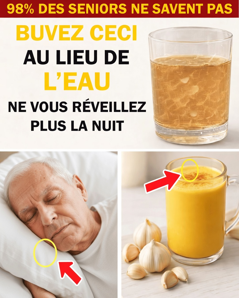 Vous avez plus de 60 ans ? Buvez CECI plutôt que de l’eau ce soir – et ne revoyez plus jamais 3 h du matin