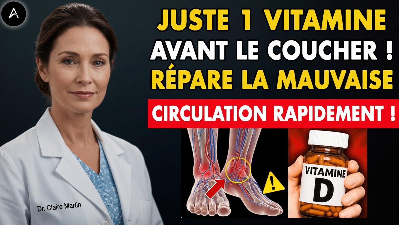 Seniors : la vitamine n° 1 pour la circulation sanguine dans vos jambes et vos pieds après 50 ans