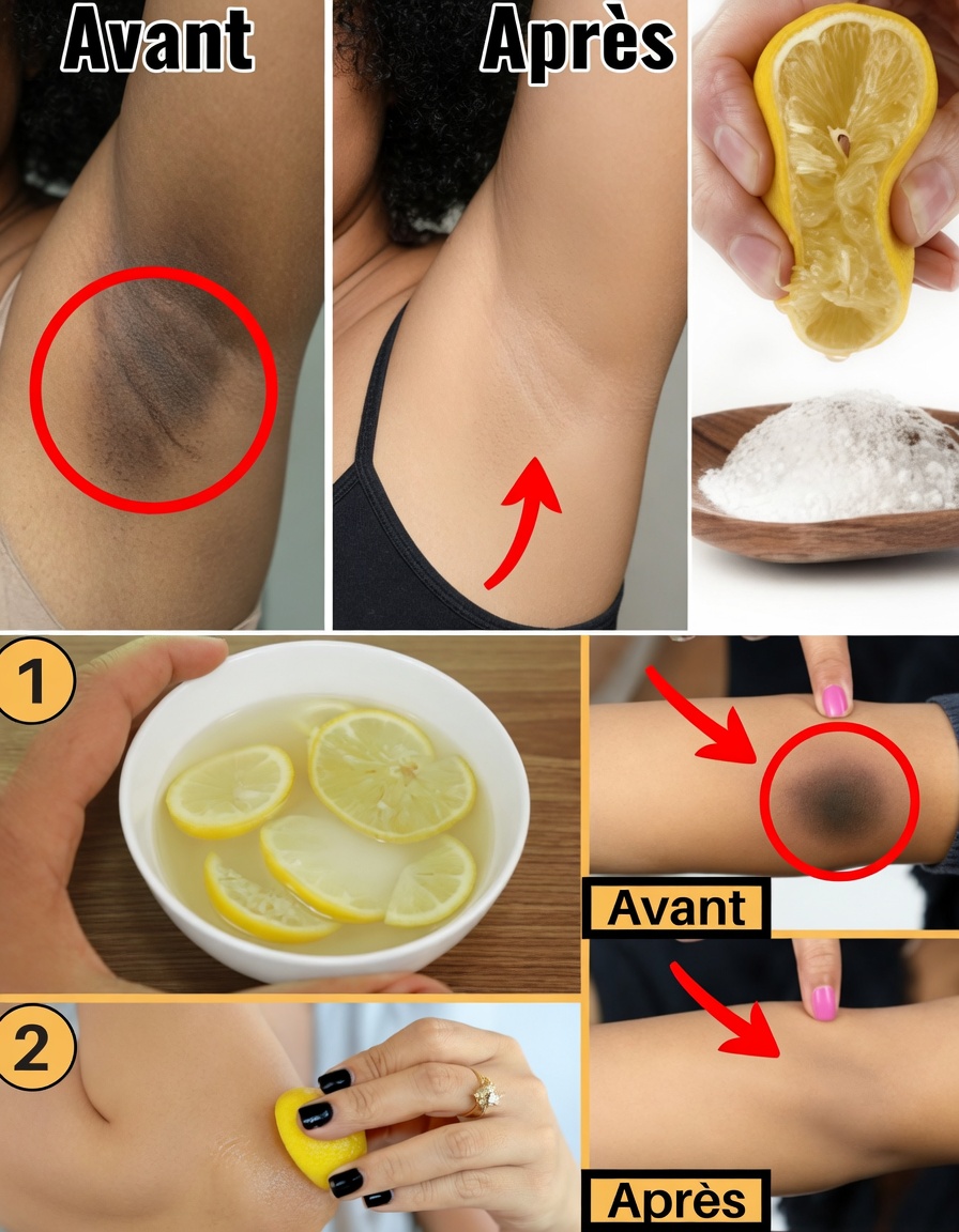 Citron sur les coudes, les genoux et les aisselles : l’astuce douce de 5 minutes qui a effacé 10 ans de taches sombres pour des milliers de personnes