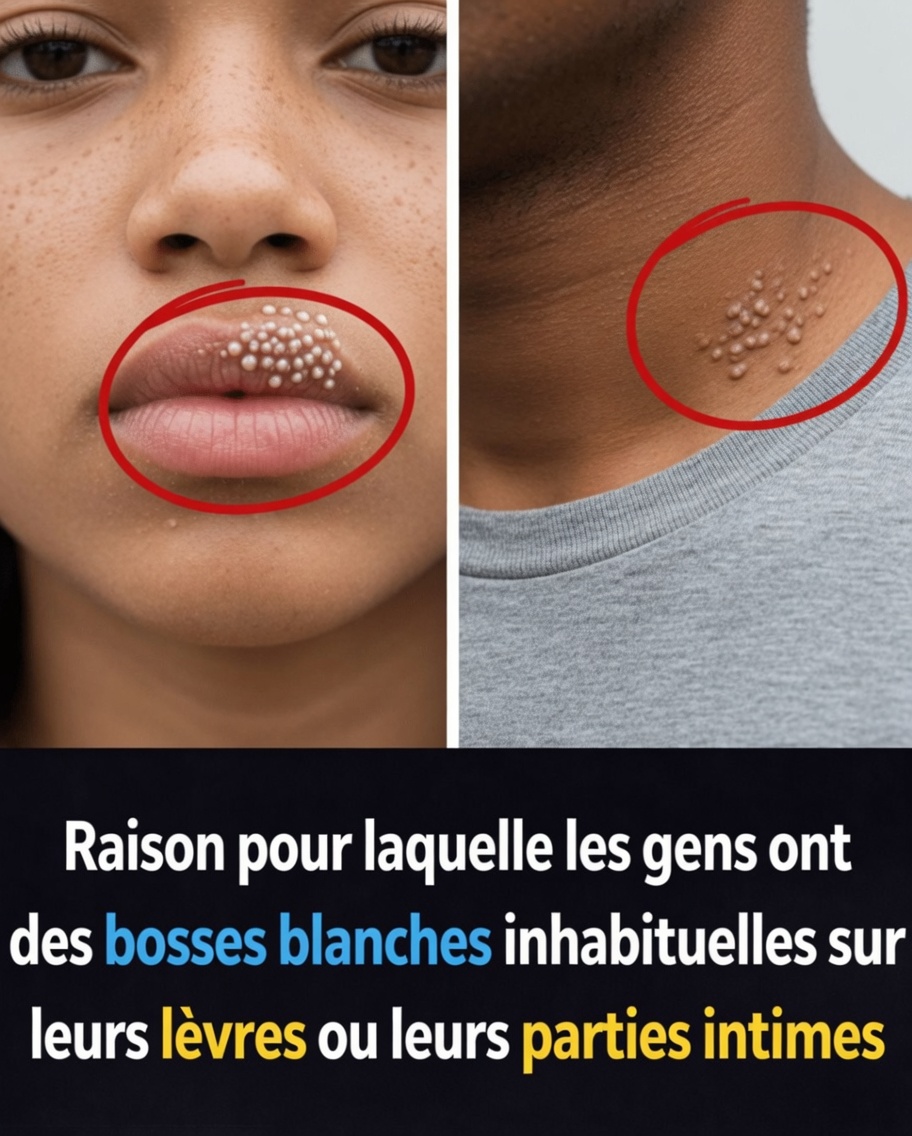 Pourquoi vous pourriez remarquer d’étranges petites bosses blanches sur vos lèvres ou vos parties intimes et ce que cela signifie