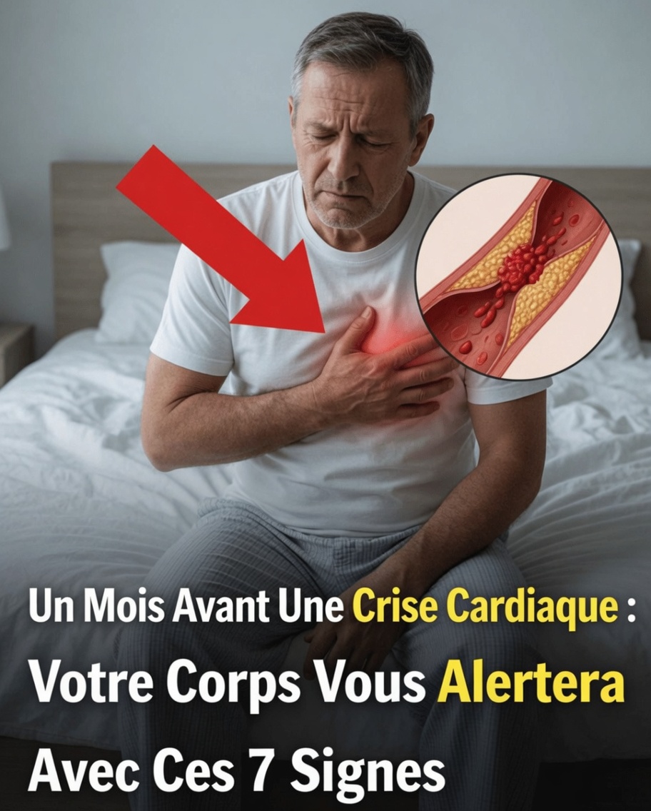 7 signes avant-coureurs possibles que votre corps peut montrer un mois avant une crise cardiaque – surtout le 6ᵉ