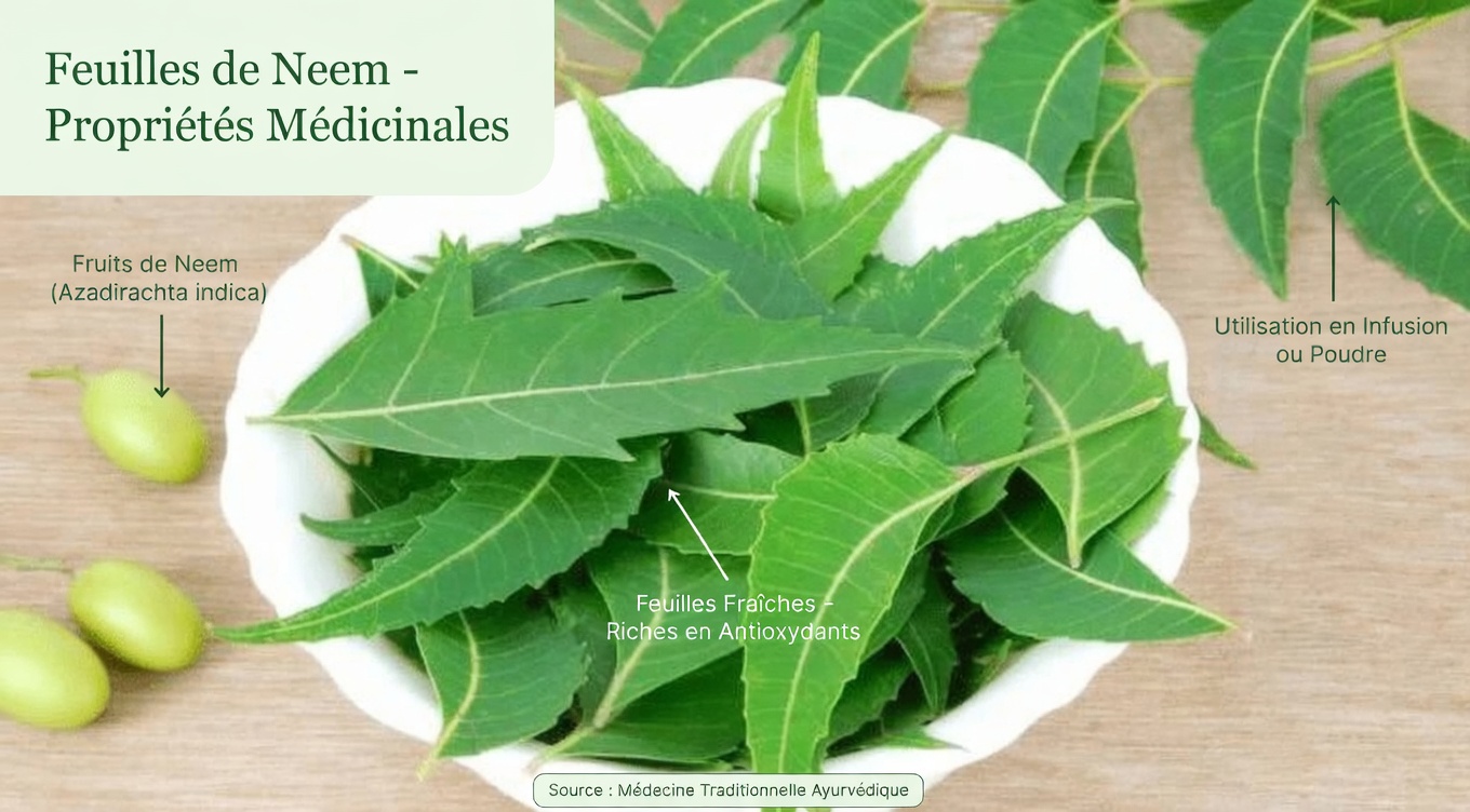 Explorer les bienfaits potentiels des feuilles de neem pour soutenir une glycémie, une tension artérielle et plus encore en bonne santé