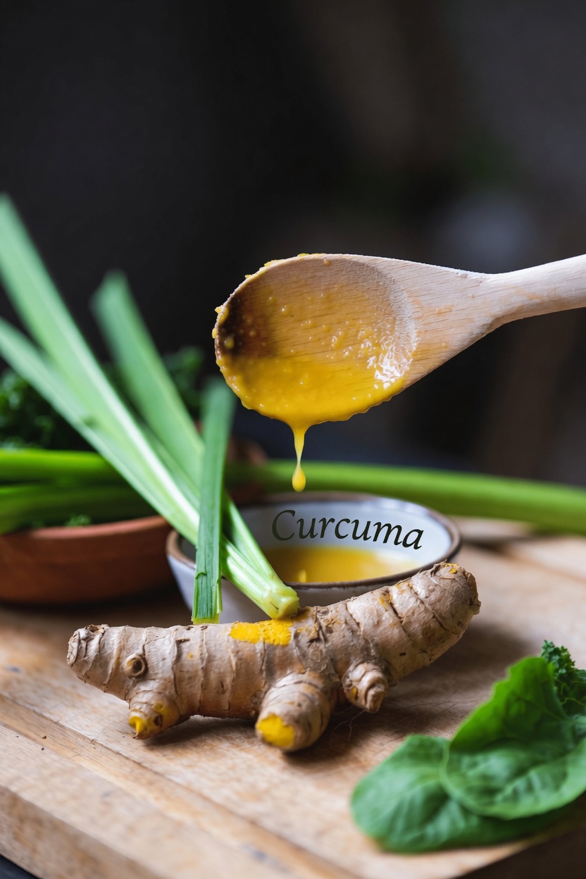 Découvrez de simples habitudes quotidiennes avec le curcuma et le jus vert pour soutenir votre santé et votre niveau d’énergie
