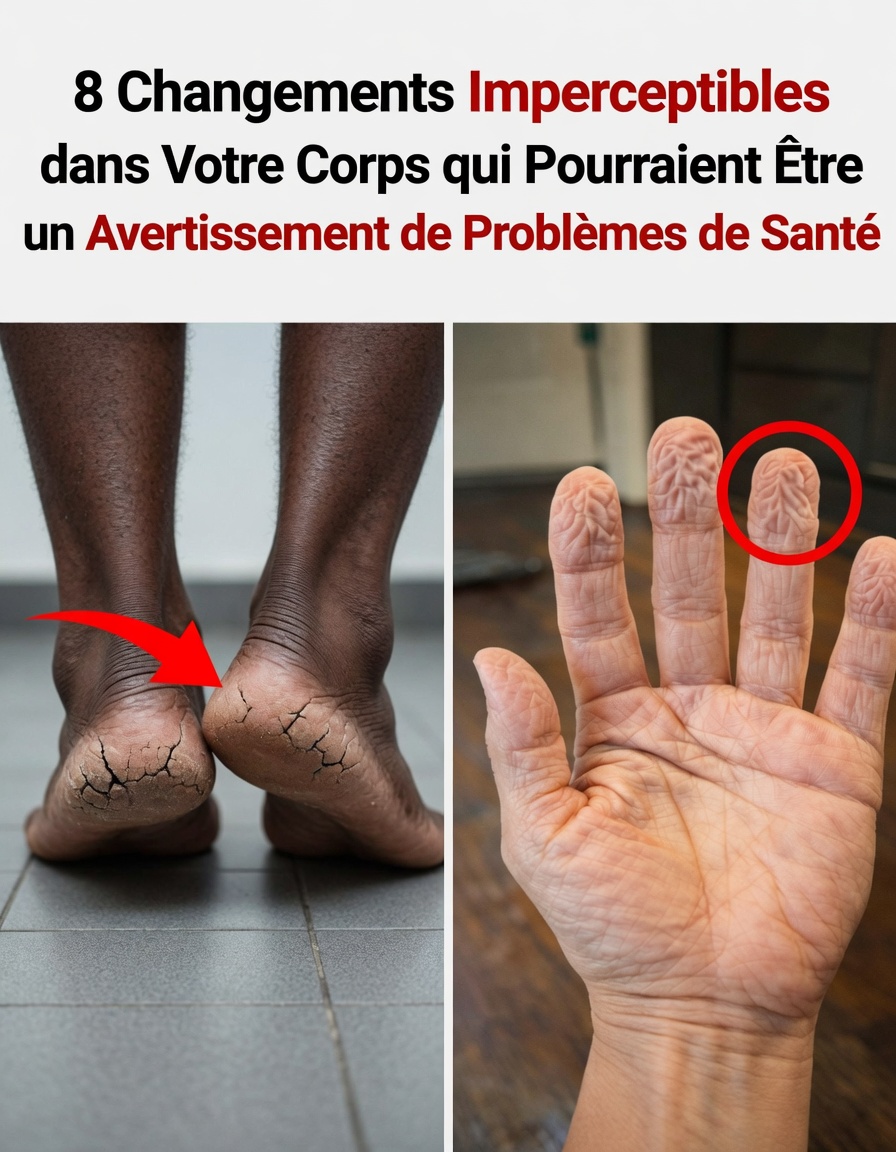 Découvrez 8 changements imperceptibles dans votre corps qui pourraient avertir de problèmes de santé