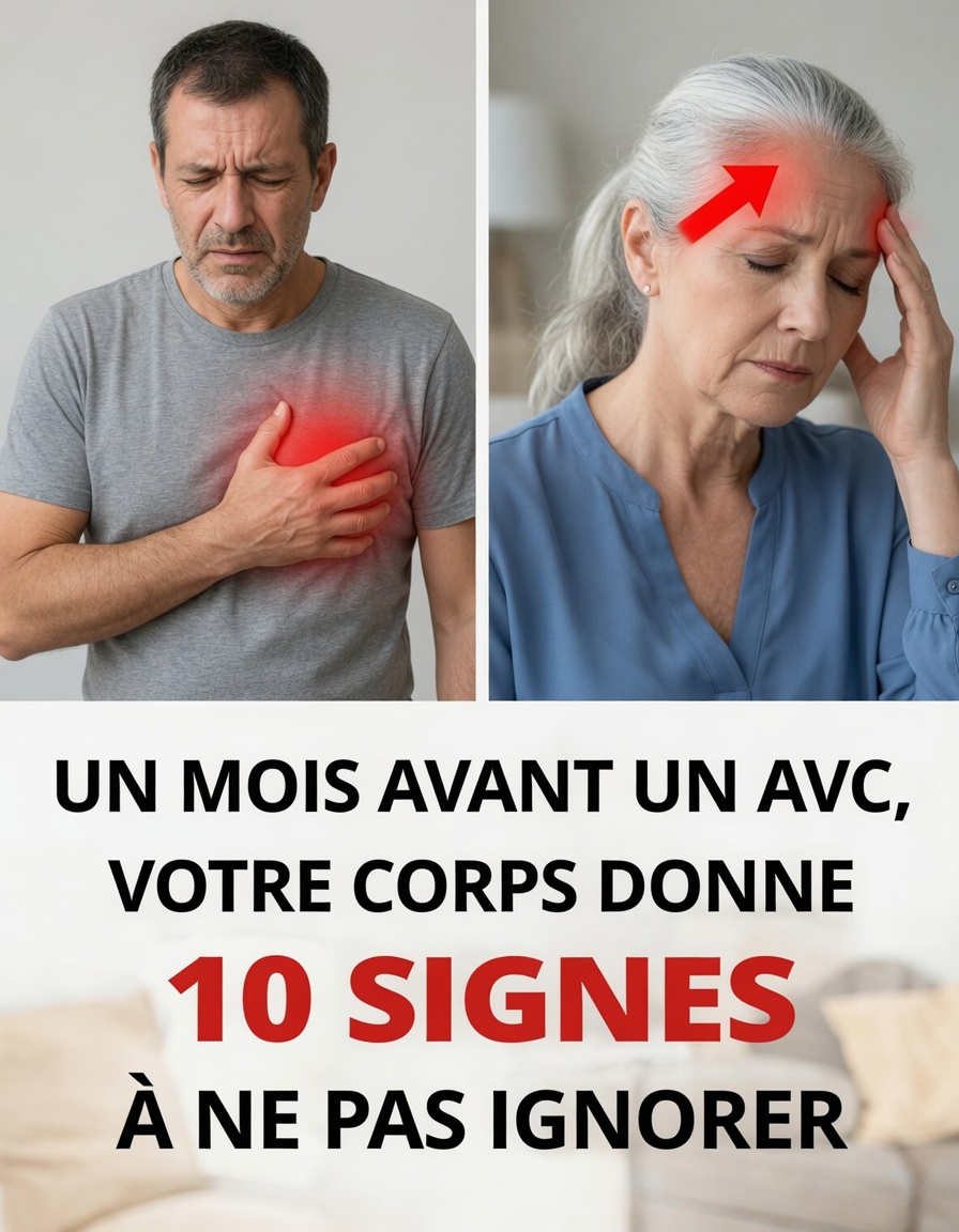 Un mois avant un AVC, votre corps vous avertit : 10 signes à ne pas ignorer