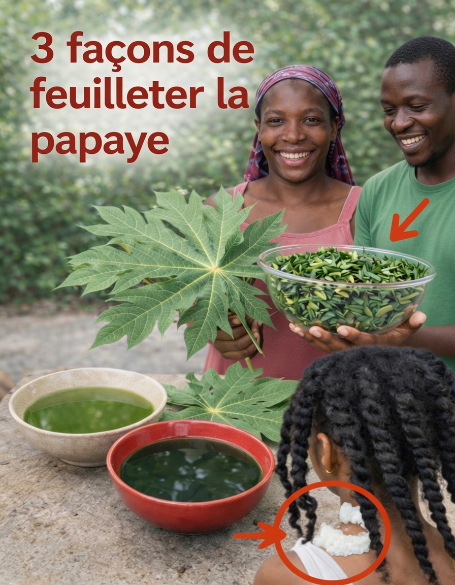 Feuilles de papaye : ne faites pas ce traitement capillaire si vous n’êtes pas prêt à une pousse de cheveux extrême.