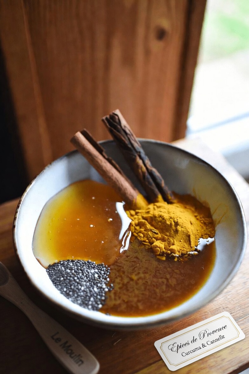 Une simple habitude matinale avec miel, cannelle, curcuma, vinaigre de cidre de pomme et graines de chia à explorer pour le bien-être osseux et mental