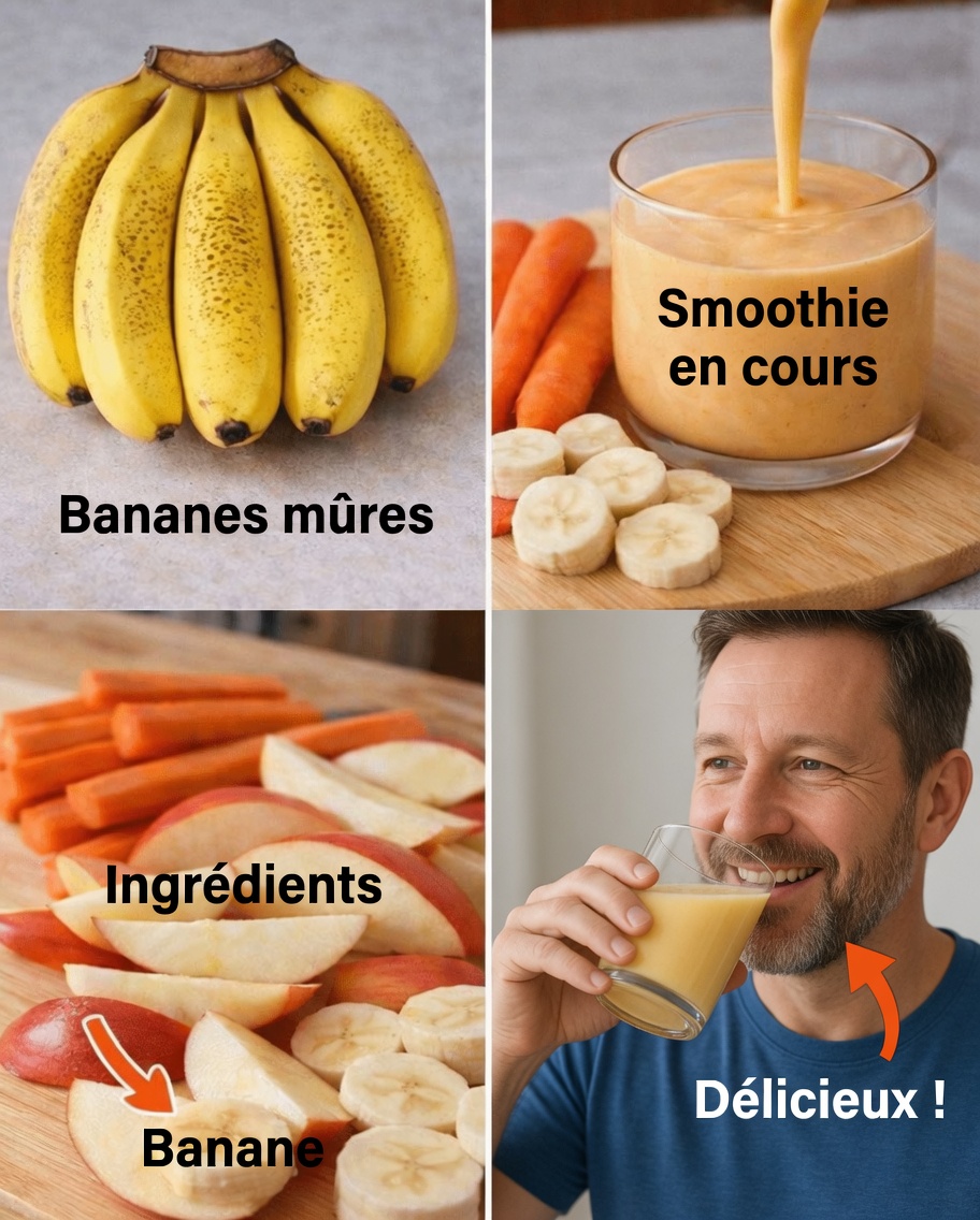 Découvrez une simple recette de jus de carotte et de banane, saine et délicieuse pour votre routine quotidienne