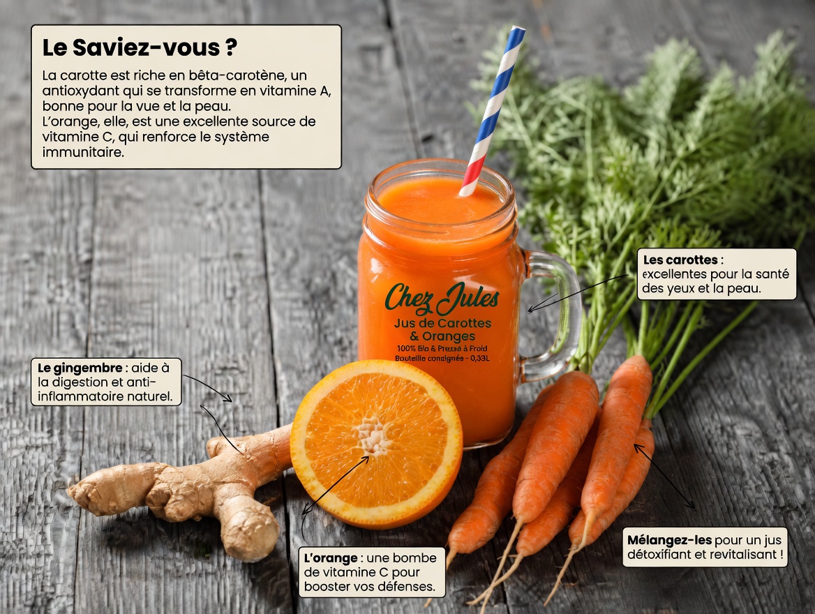Comment une boisson quotidienne au gingembre, citron et carotte peut aider à soutenir une digestion saine et la fonction hépatique