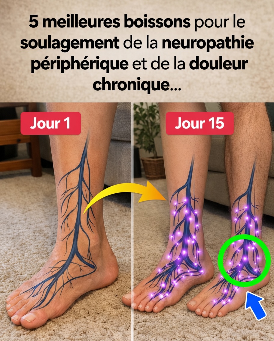 5 meilleures boissons contre la neuropathie périphérique et pour soulager les douleurs chroniques