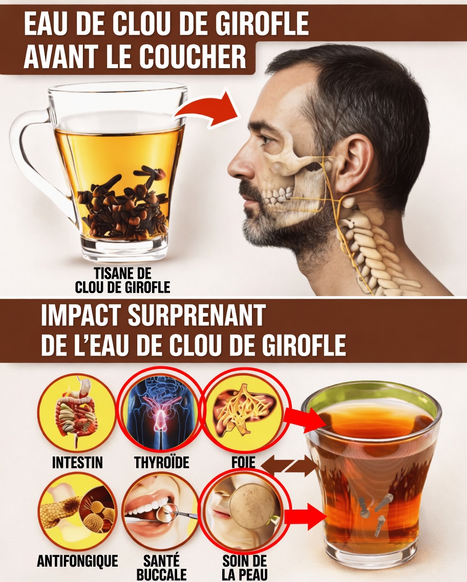 Les bienfaits de l’eau de clou de girofle la nuit : ces 15 bienfaits pour la santé que les médecins ne mentionnent jamais