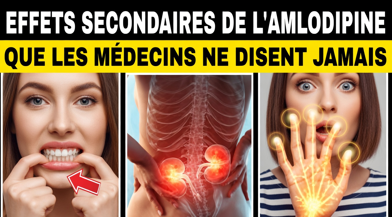 12 effets secondaires méconnus de l’amlodipine que vous devez connaître dès maintenant