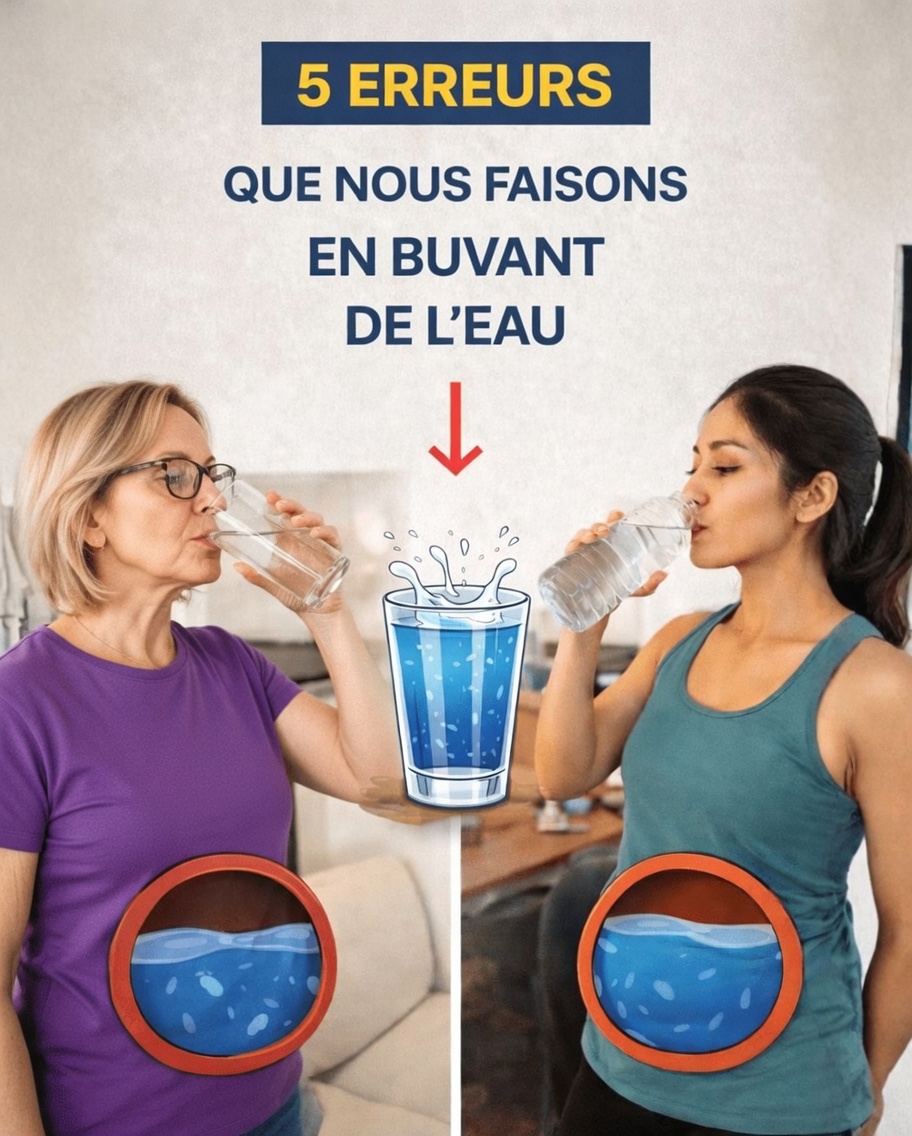 5 erreurs que nous faisons en buvant de l’eau