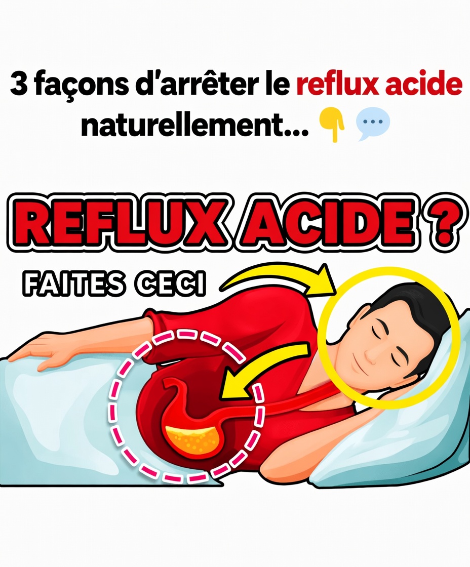 3 façons de stopper naturellement le reflux acide