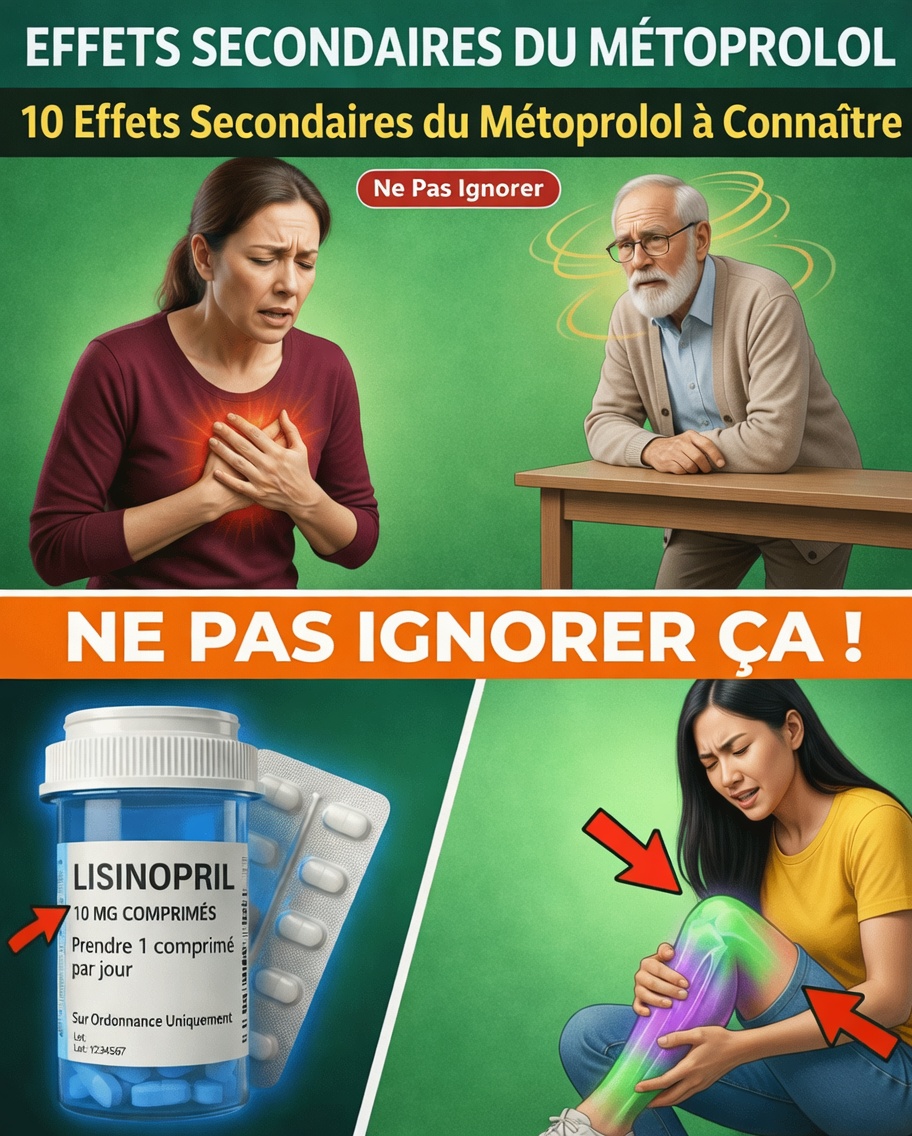 Les 10 effets secondaires du métoprolol souvent négligés dans les conversations