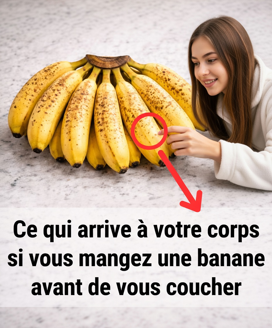 Ce qui arrive à votre corps lorsque vous mangez une banane avant de vous coucher (bienfaits et effets)
