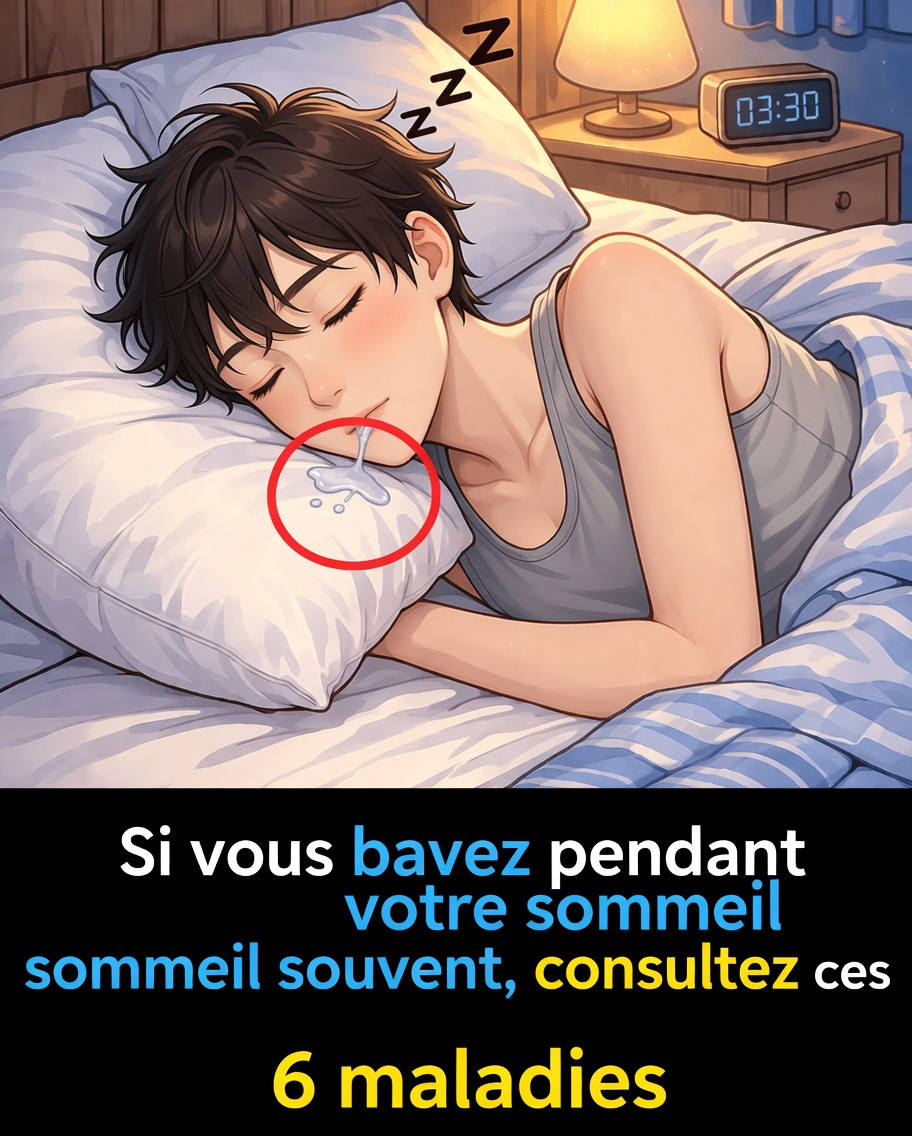 Si vous bavez souvent en dormant, vérifiez ces 6 maladies