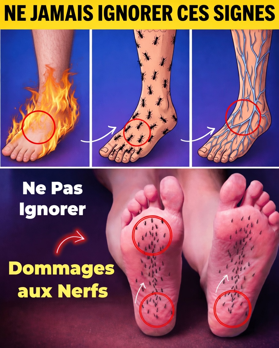 15 signes précoces de lésions nerveuses à ne jamais ignorer après 40 ans