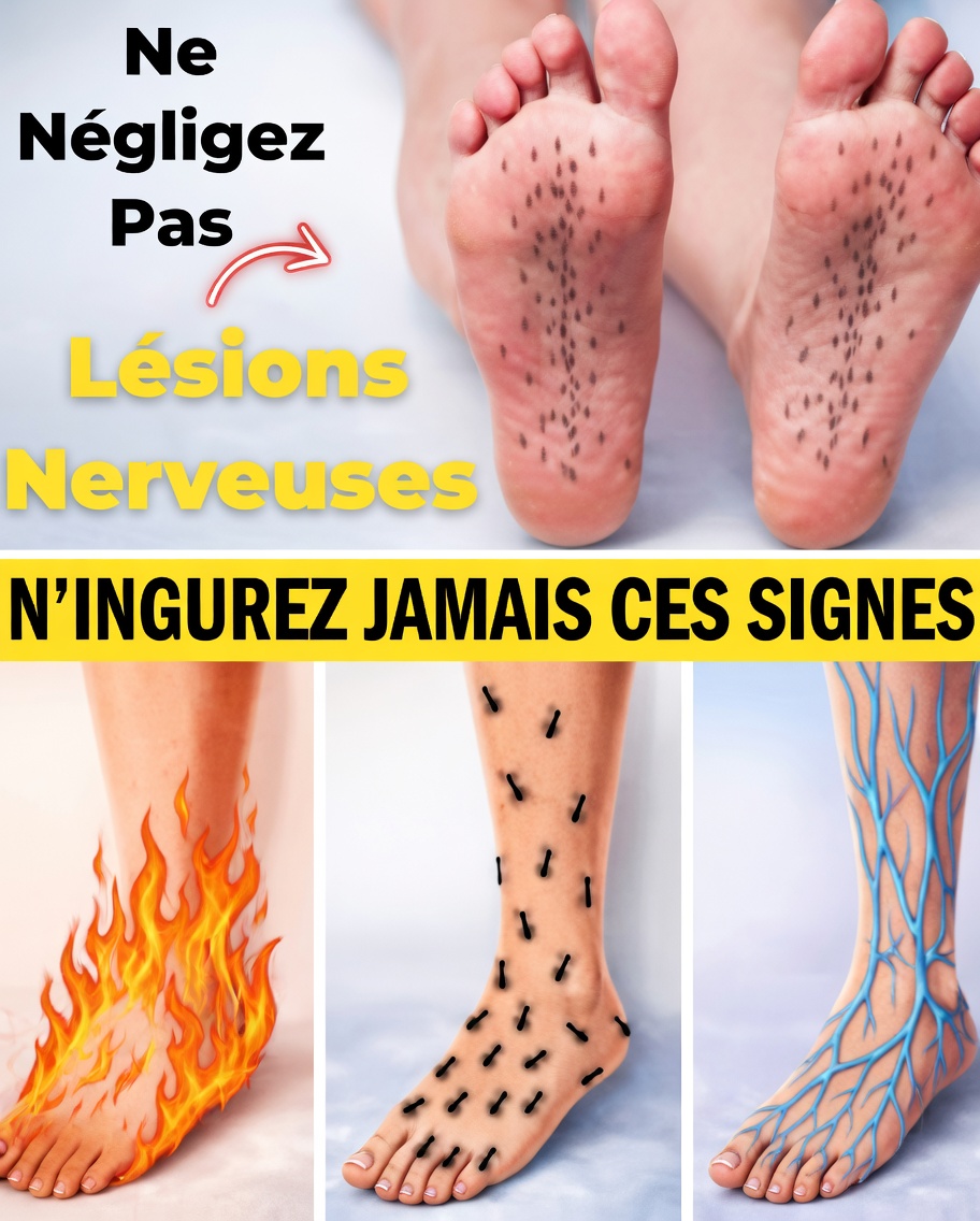 15 signes précoces de lésions nerveuses à ne jamais ignorer après 40 ans