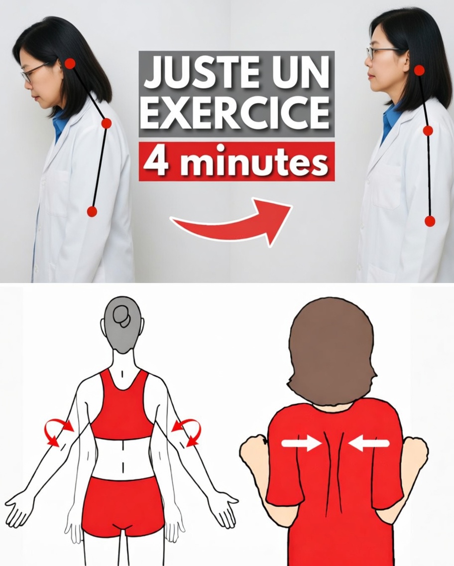 Comment corriger la posture de tête projetée vers l’avant après 60 ans en seulement 4 minutes – la douce routine jurée par le plus vieux médecin du Japon