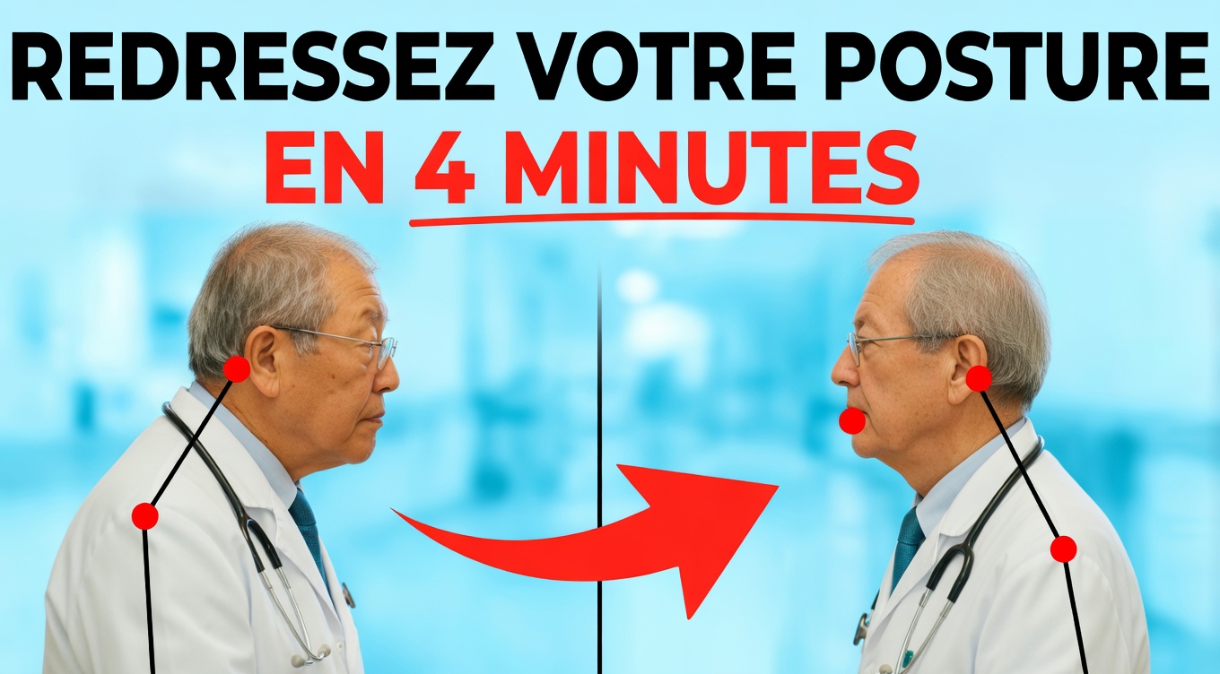 Comment corriger la posture de tête projetée vers l’avant après 60 ans en seulement 4 minutes – la douce routine jurée par le plus vieux médecin du Japon