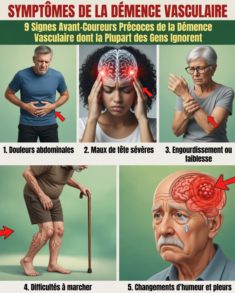 Signes précoces de la démence vasculaire (la plupart des gens manquent le n°3) – Ce que votre cerveau vous dit silencieusement avant qu’il ne soit trop tard
