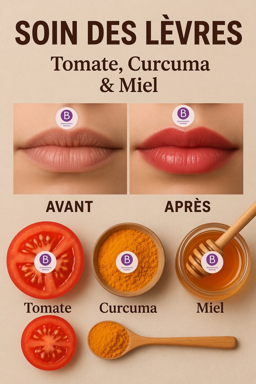 Comment préparer une simple crème maison à la tomate et au curcuma pour des lèvres naturellement plus rosées à la maison
