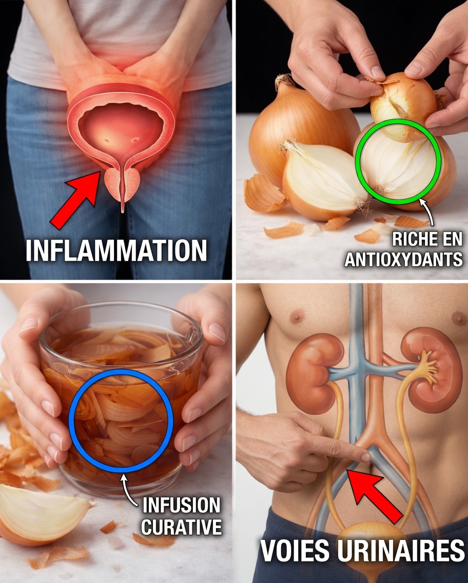 Eau de pelures d’oignon : une simple habitude naturelle pour le confort de la prostate et des voies urinaires chez les hommes de plus de 50 ans