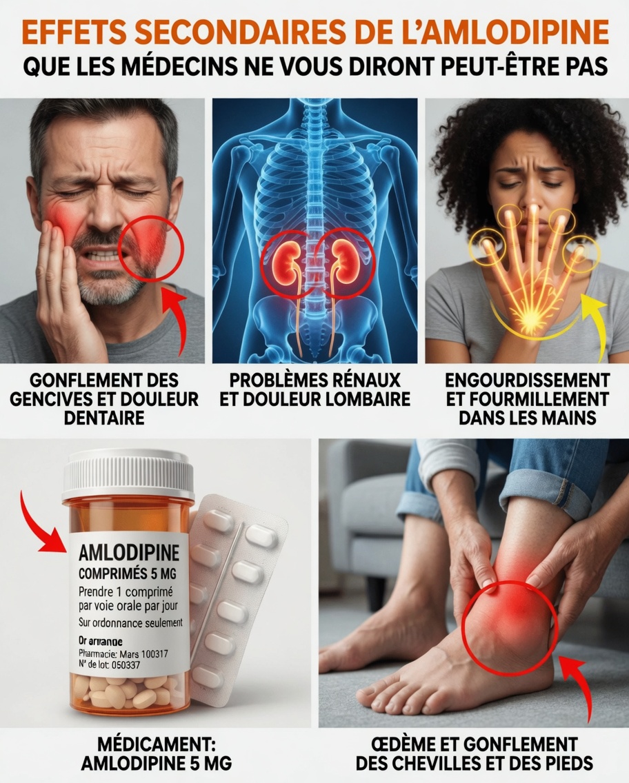 12 effets secondaires de l’amlodipine que tout adulte de plus de 45 ans prenant des médicaments contre l’hypertension devrait comprendre