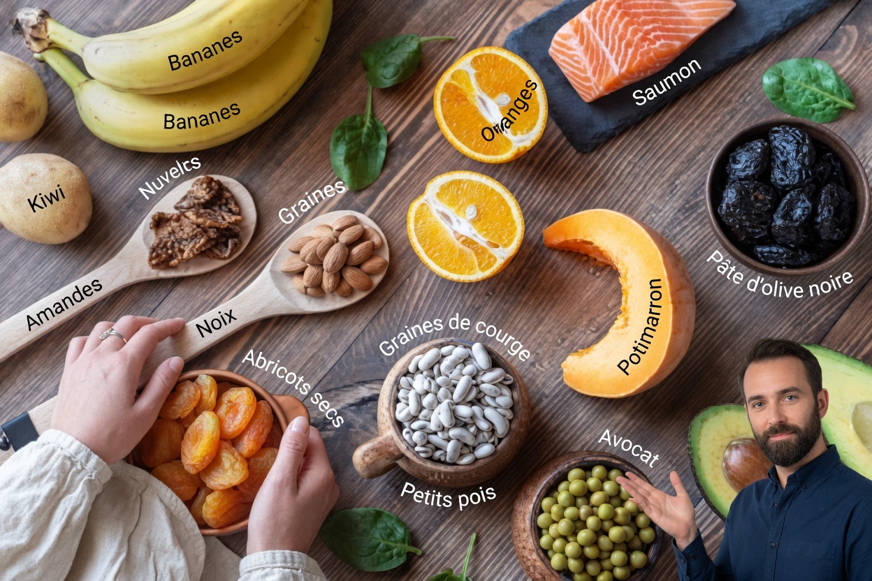 Vous êtes en carence de potassium si vous présentez CES 11 signes avant-coureurs (hypokaliémie)