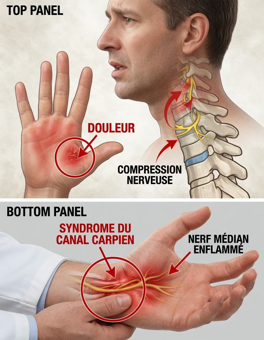 Si vos MAINS s’endorment, c’est un signe clair que vous avez…