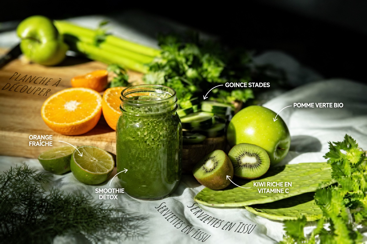 Rafraîchissez votre journée avec un jus vert céleri, persil & citron vert (un moyen simple de se sentir plus léger)