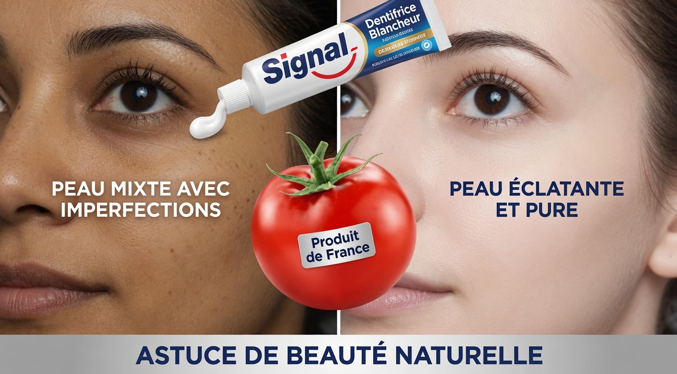 Obtenez une peau parfaite naturellement : le masque visage au dentifrice et à la tomate qui cible les pores dilatés, les taches sombres et les poils indésirables