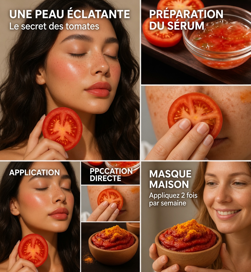 Obtenez une peau parfaite naturellement : le masque visage au dentifrice et à la tomate qui cible les pores dilatés, les taches sombres et les poils indésirables