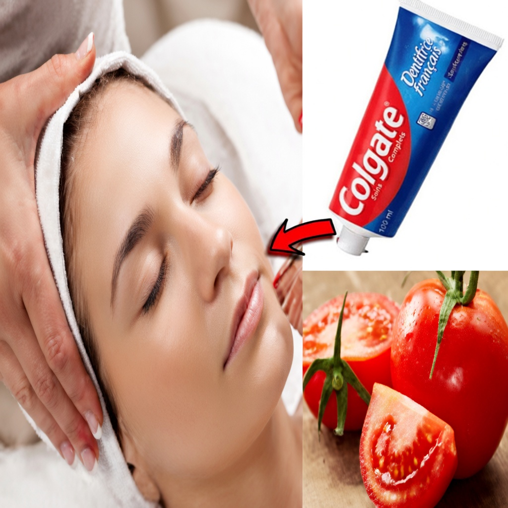 Obtenez une peau parfaite naturellement : le masque visage au dentifrice et à la tomate qui cible les pores dilatés, les taches sombres et les poils indésirables