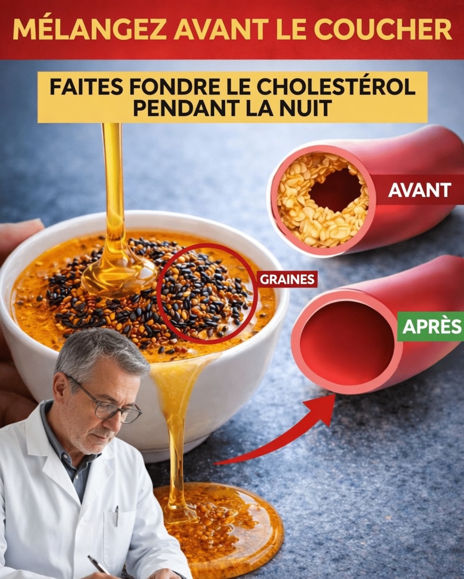 Mélangez ces 3 ingrédients avant de dormir : une boisson simple qui peut aider à soutenir un taux de cholestérol sain pendant la nuit