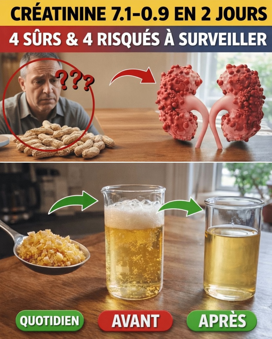 Créatinine de 7,1 à 0,9 en 2 jours ! 4 graisses sûres pour la santé des reins et 4 graisses risquées à surveiller absolument