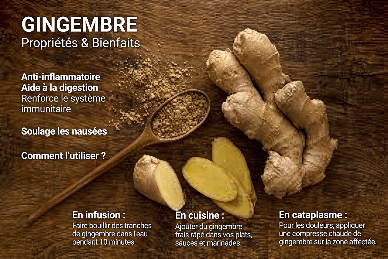 Gingembre et clous de girofle : puissants bienfaits pour la santé, utilisations et préparation d’une infusion thérapeutique