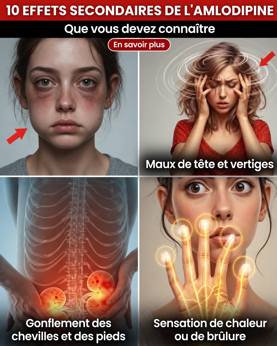 Effets secondaires de l’amlodipine : ce qu’ils signifient vraiment et des étapes simples pour réduire l’inconfort