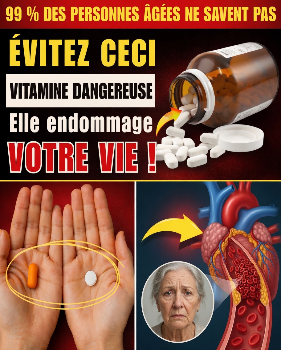 DANGER ! Seniors, vous ne devriez jamais prendre ensemble ces 2 vitamines et compléments alimentaires
