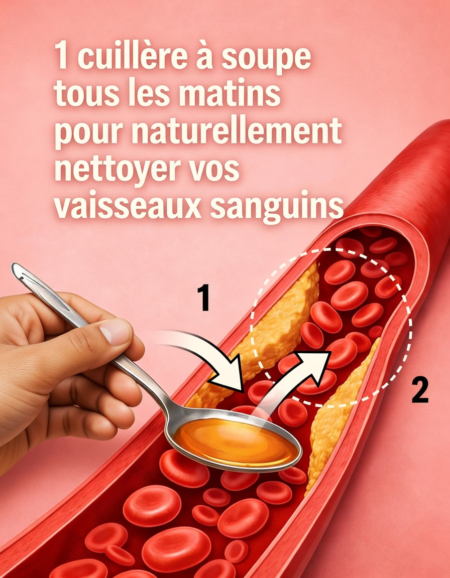 1 cuillère à soupe chaque matin pour nettoyer naturellement vos vaisseaux sanguins